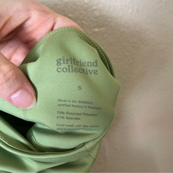 Girlfriend Collective #4007 Mantis Green High Rise Leggings - Picture 6 of 6